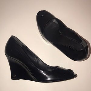 Gucci peep toe wedge